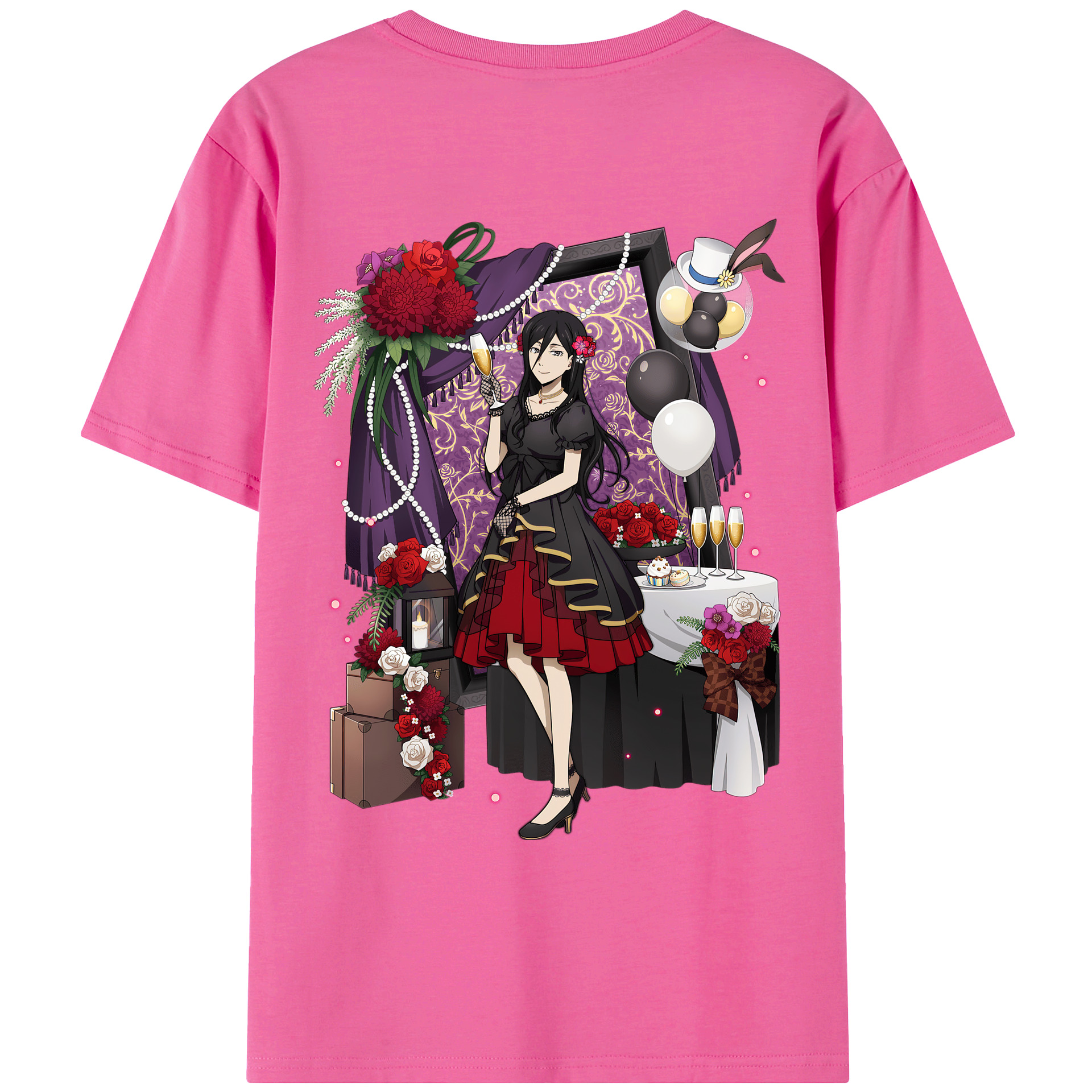 （画像用） 文豪ストレイドッグス Bungo Stray Dogs レディース半袖Tシャツ(バックプリント)